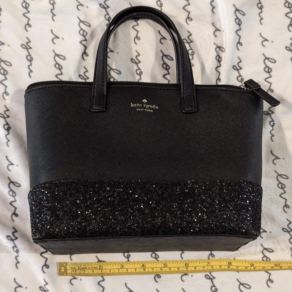 Black & Glitter Kate Spade Purse